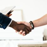 handshake after a successful transaction